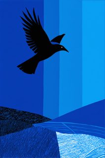 crow in flight