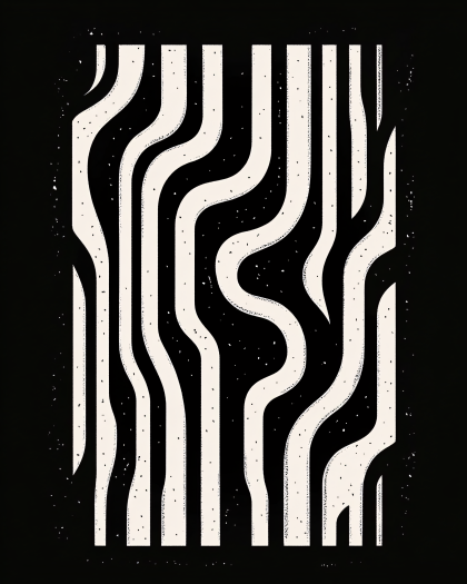 Abstract Curvy Stripes