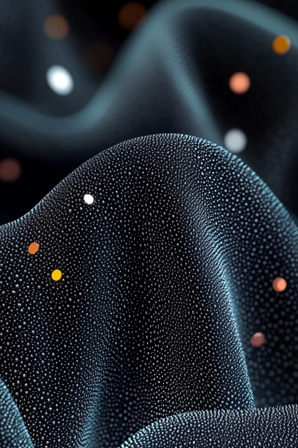 Abstract Dark Textured Wave with Bokeh