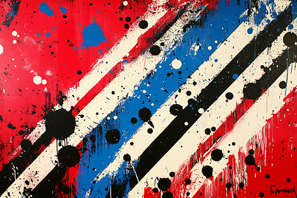 Abstract Diagonal Stripes