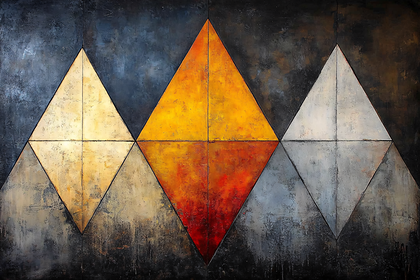 Abstract Diamond Geometric Painting