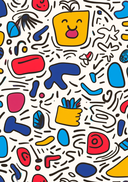 Abstract Doodle Pattern