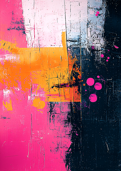 Abstract Expressionist Canvas
