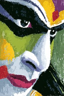 abstract portrait face