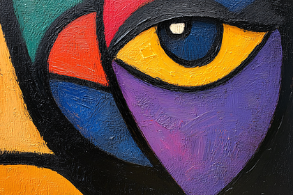 Abstract Eye Close-Up