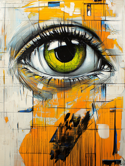 Abstract Eye Painting