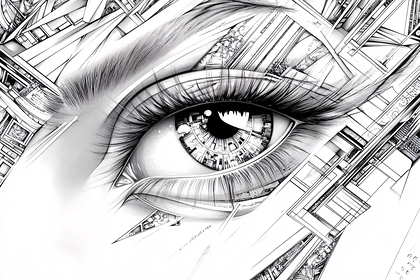 Abstract Eye Reflection