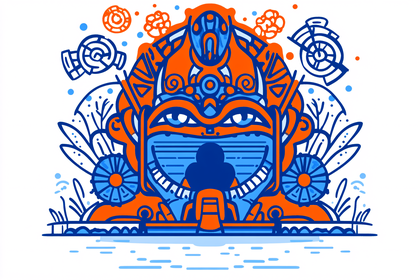 Abstract Face Illustration