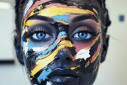 Abstract Face Paint Beauty