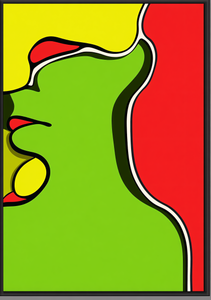 Abstract Face Profile