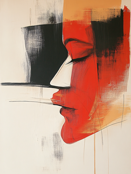 Abstract Face Profile