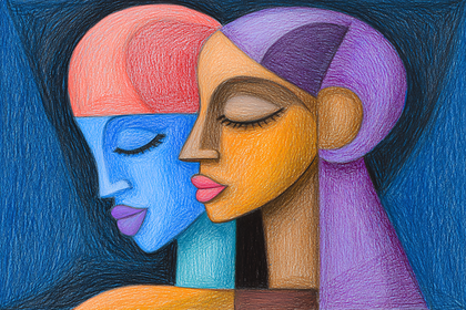 Abstract Faces in Harmony