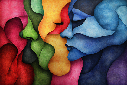 Abstract Faces in Harmony