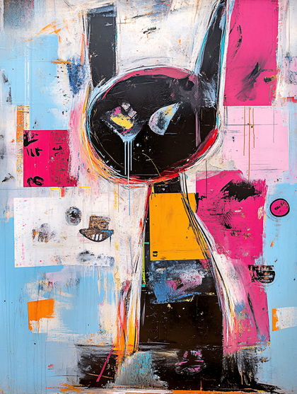 Abstract Feline Figure