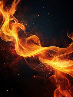 Abstract Fiery Flow