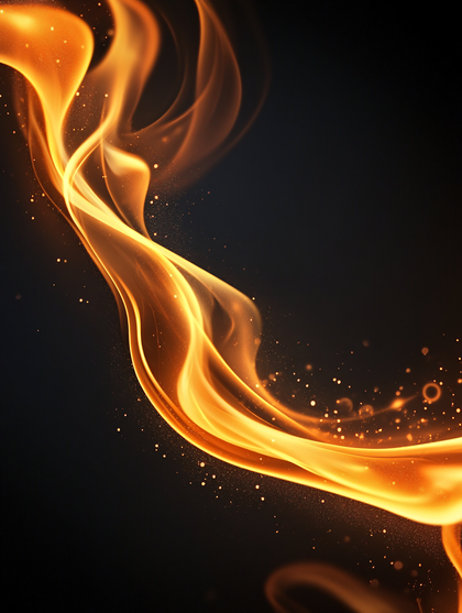 Abstract Fiery Flow