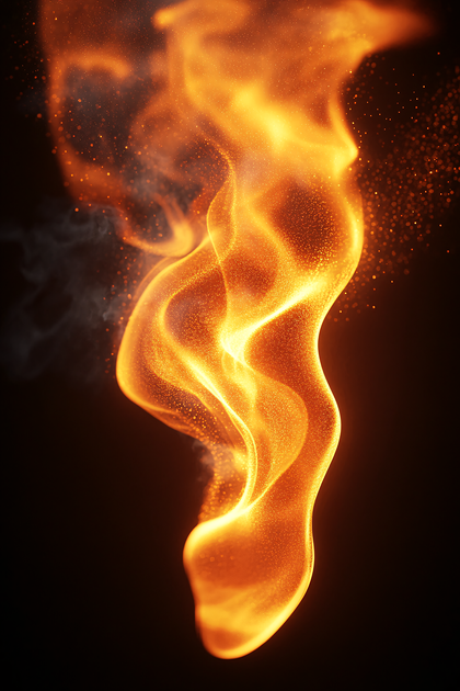 Abstract Fiery Flow