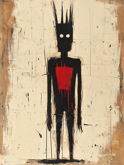 Abstract Figure With Red Chest
