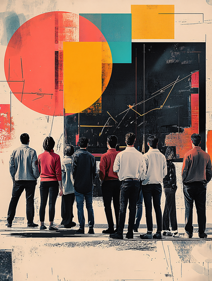 Abstract Financial Analysis Presentation