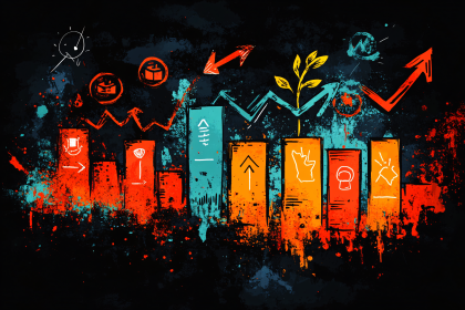 Abstract Financial Growth Chart