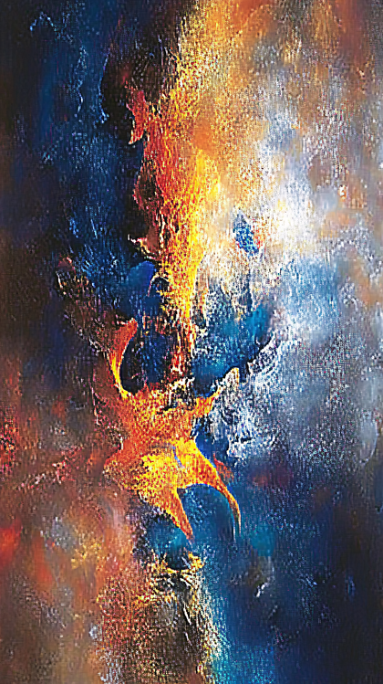 Abstract Flame Burst