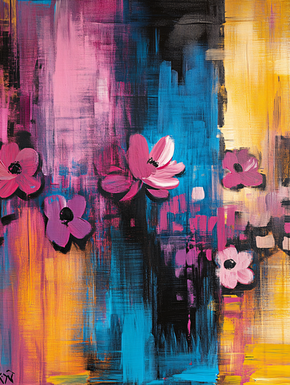 Abstract Floral Bloom