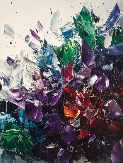 Abstract Floral Brushstrokes