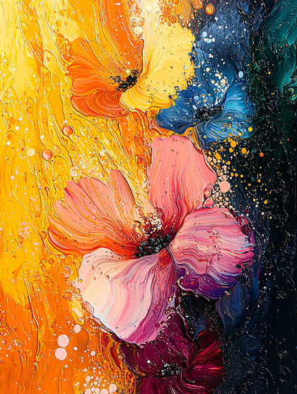 Abstract Floral Burst