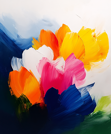 Abstract Floral Burst