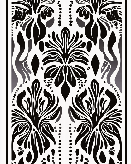 Abstract Floral Ornate Pattern