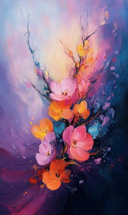 Abstract Floral Still Life