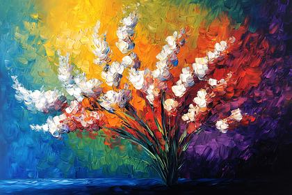 Abstract Floral Still Life