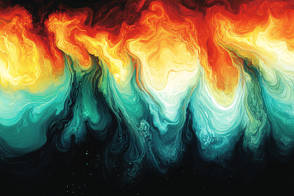 Abstract Flowing Colors