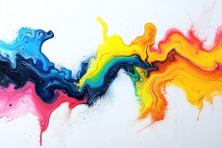 Abstract Flowing Colors