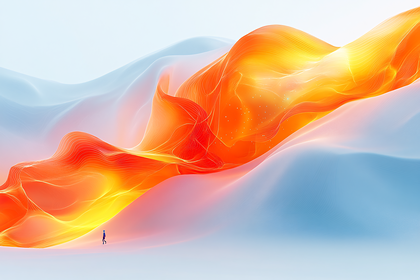 Abstract Flowing Landscape