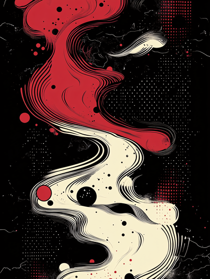 Abstract Flowing Ribbons