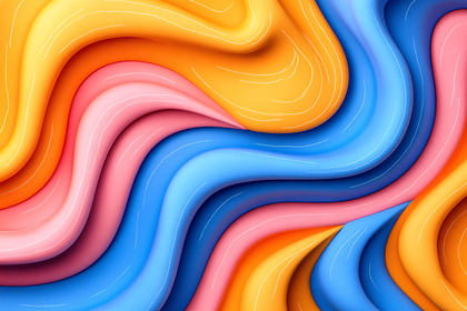 Abstract Flowing Shapes