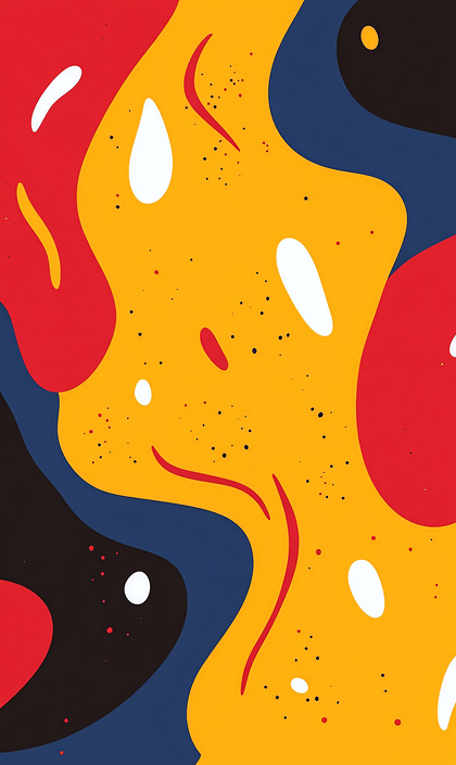 Abstract Fluid Shapes Composition
