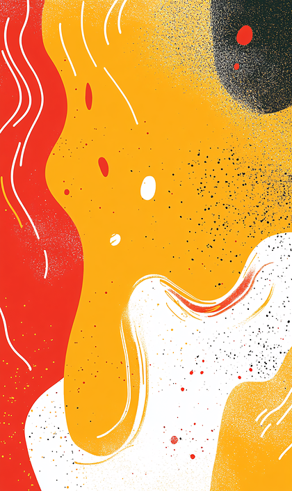 Abstract Fluid Shapes With Spray Effects