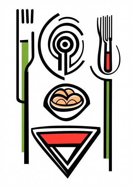 Abstract Food Setting