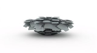 geometric metal plates