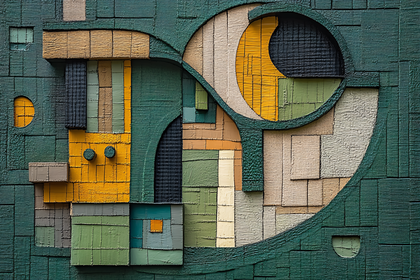 Abstract Geometric Blocks Texture