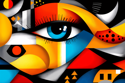 Abstract Geometric Eye