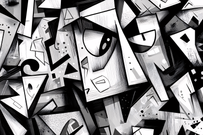 Abstract Geometric Face