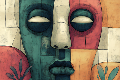 Abstract Geometric Face