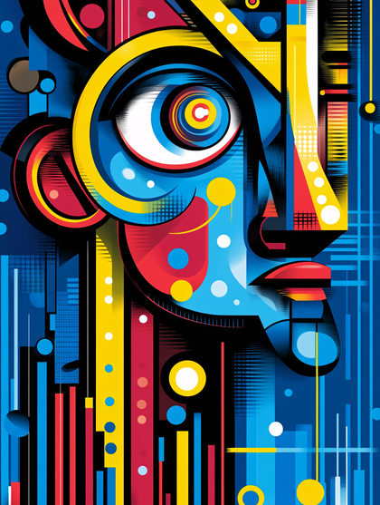 Abstract Geometric Face