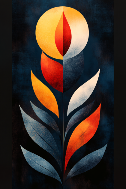 Abstract Geometric Flower