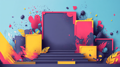 Abstract Geometric Podium