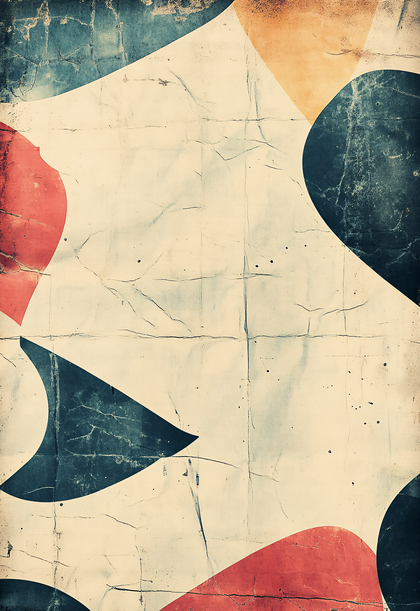 Abstract Geometric Shapes on Textured Paper