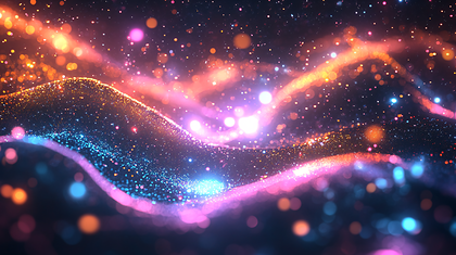 Abstract Glittering Waves